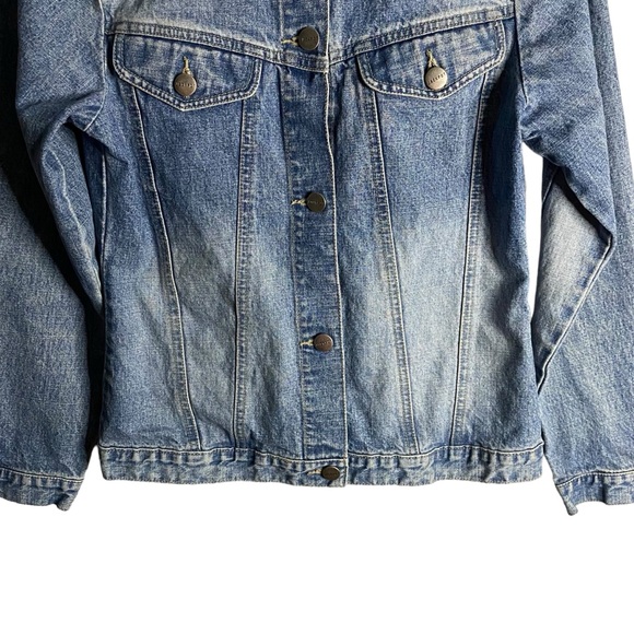 Jackpot by Carli Gry Youth Girls Floral Graphic Print Denim Jacket - Picture 3 of 11